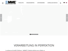 Tablet Screenshot of mwe.de